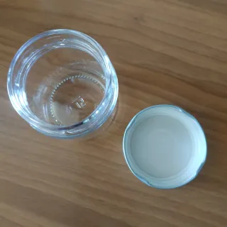 3 Barattoli Vetro Coperchio Argento
