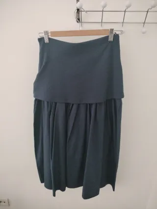 Falda larga Zara azul nueva