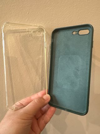 Cover iPhone 7/8 Plus (Verde e Trasparente)