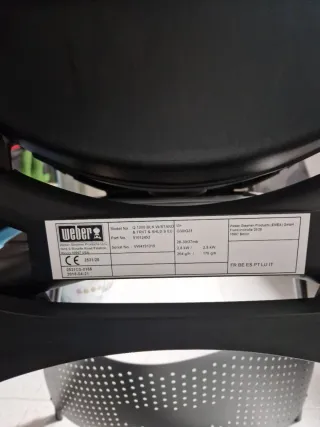 Barbacoa Weber Nero e Argento