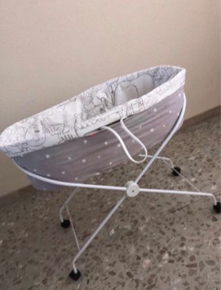 Cuna moisés bebé de mimbre