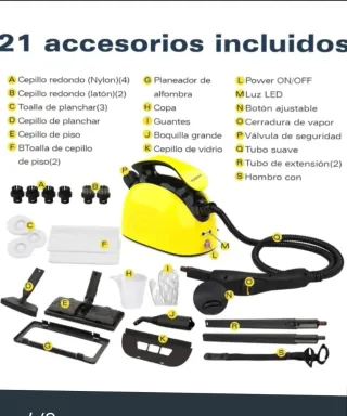 Limpiador a vapor amarillo