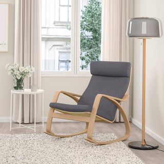 Mecedora Poäng Ikea madera clara