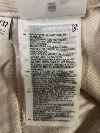 Pantalón chino hombre de G-Star Raw (W30/L32)