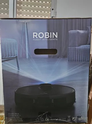 Robot Aspirador Robin RA 4 con Base Autodescarga