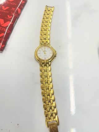 Reloj Kronos Chapado en Oro Elegante Mujer