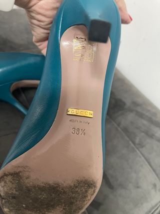 Scarpe Gucci donna tg 38,5 petrolio