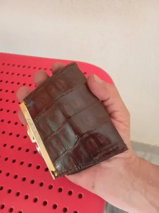 Monedero Piel Vintage Sin Uso