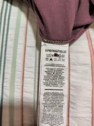 Polo Springfield Talla M Color Berenjena