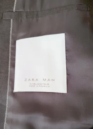 Americana Zara Man Negra Talla M