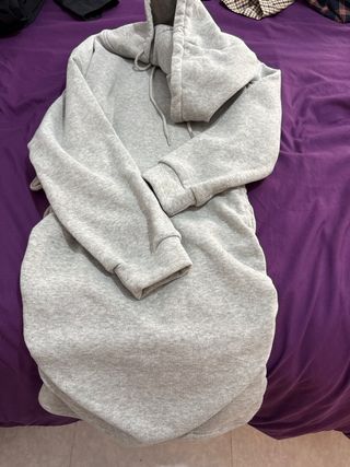 Vestido Sudadera Gris Talla Única