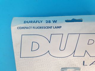 lampadina lampada neon Durafly 28W 2700°K 2 pin GR