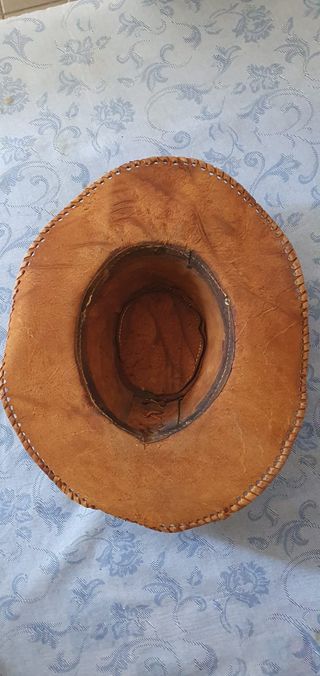Cappello Cowboy Vera Pelle Tg56