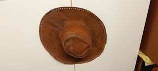 Cappello Cowboy Vera Pelle Tg56