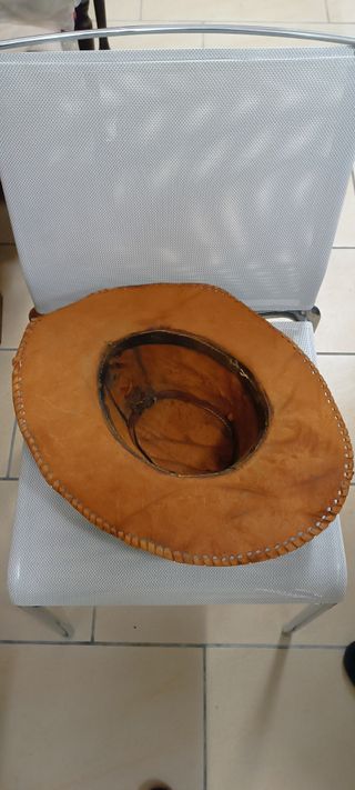 Cappello Cowboy Vera Pelle Tg56