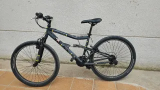 Bicicleta Montaña Doble Suspensión Negra