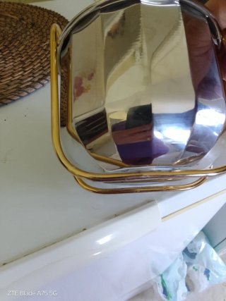 Cestello porta ghiaccio/bottiglie oro/argento.