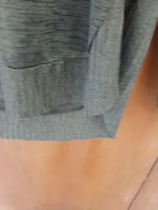 Jersey verde militar fino manga larga