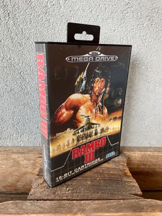 Rambo III SEGA Mega Drive custodia manuale gioco