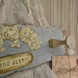 Perchero Shabby Chic Rosas Mon Jardin