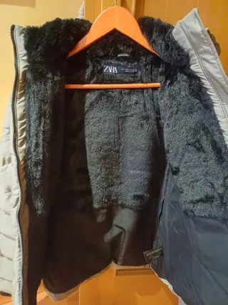 Chaqueta acolchada gris