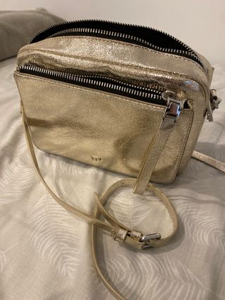 Bolso bandolera dorado