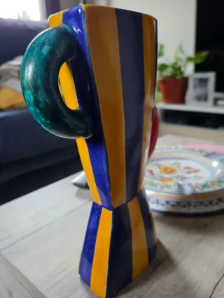 Jarrón Benlloch Cerámica Rayas