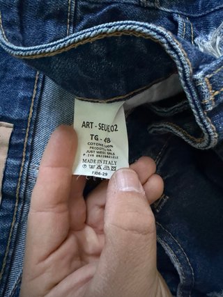 Pantaloncini uomo Justwest blu strappati