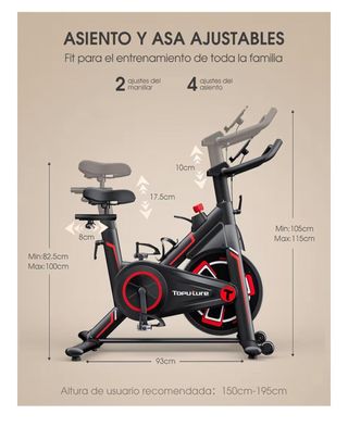 Bicicleta Estática Toputure - Casi Nueva