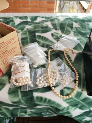 Lote Joyería Piedras Naturales y perlas