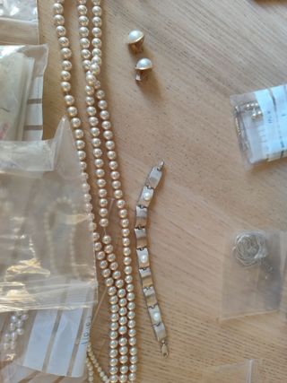 Lote Joyería Piedras Naturales y perlas