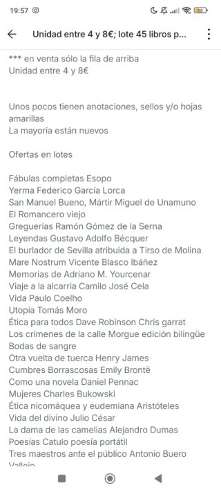 Libros entre 4 y 8€, lote 45 por 230