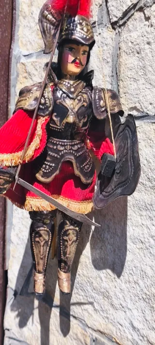 Antica Marionetta Pupo siciliano Cm 40 Armatura