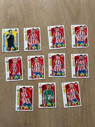 Cromos de fútbol variados