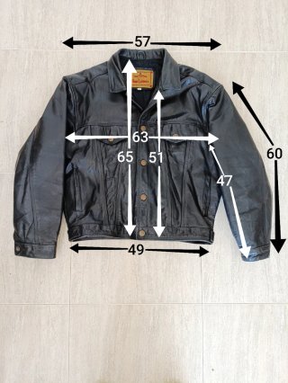 Vaquera tejana cuero auténtico vintage XL Medidas