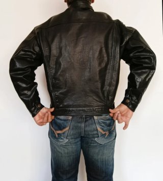 Vaquera tejana cuero auténtico vintage XL Medidas