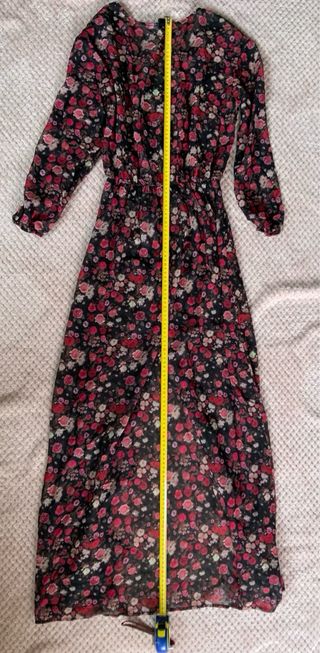 Vestido largo floral H&M Talla 34