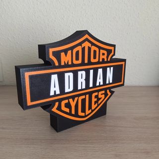 Lámpara Harley Davidson personalizada