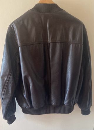 Cazadora de piel marrón de Inca, Mallorca.