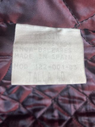 Cazadora de piel marrón de Inca, Mallorca.