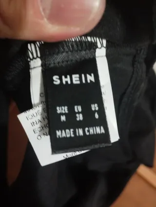 Vestido Pantalón Negro Shein Talla M