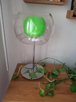 Lámpara Vintage Cristal y Metal