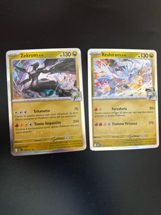 Carte Pokémon Reshiram e Zekrom