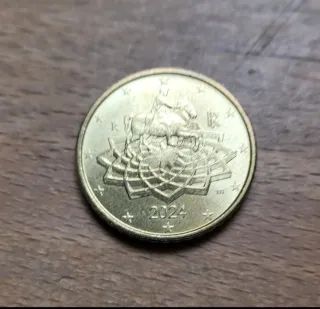 Moneda 50 céntimos Italia 2024 Coleccionismo