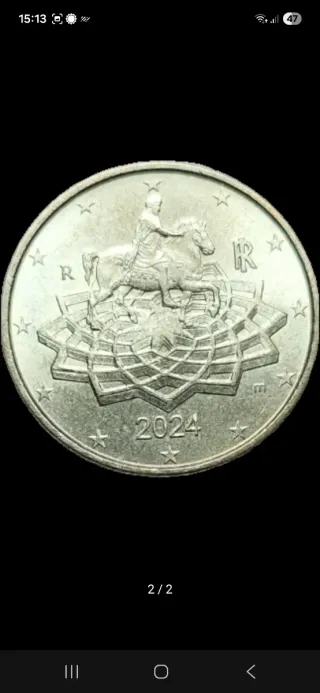 Moneda 50 céntimos Italia 2024 Coleccionismo