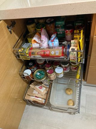 Cesta extraíble mueble cocina 60cm