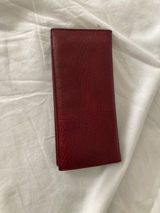 Monedero billetero rojo