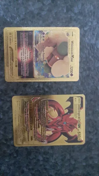 Cartas Pokémon V y GX Doradas