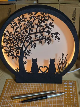 Lámpara Ambiente Gatos LED