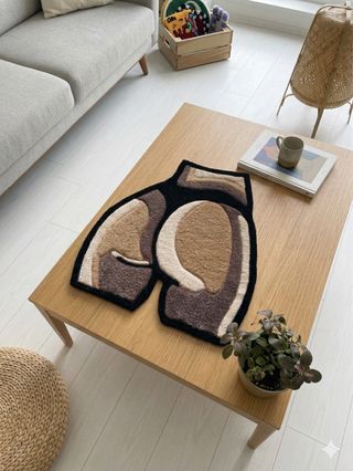 Alfombra Artesanal "Curvy Shapes" – Tufting Handma